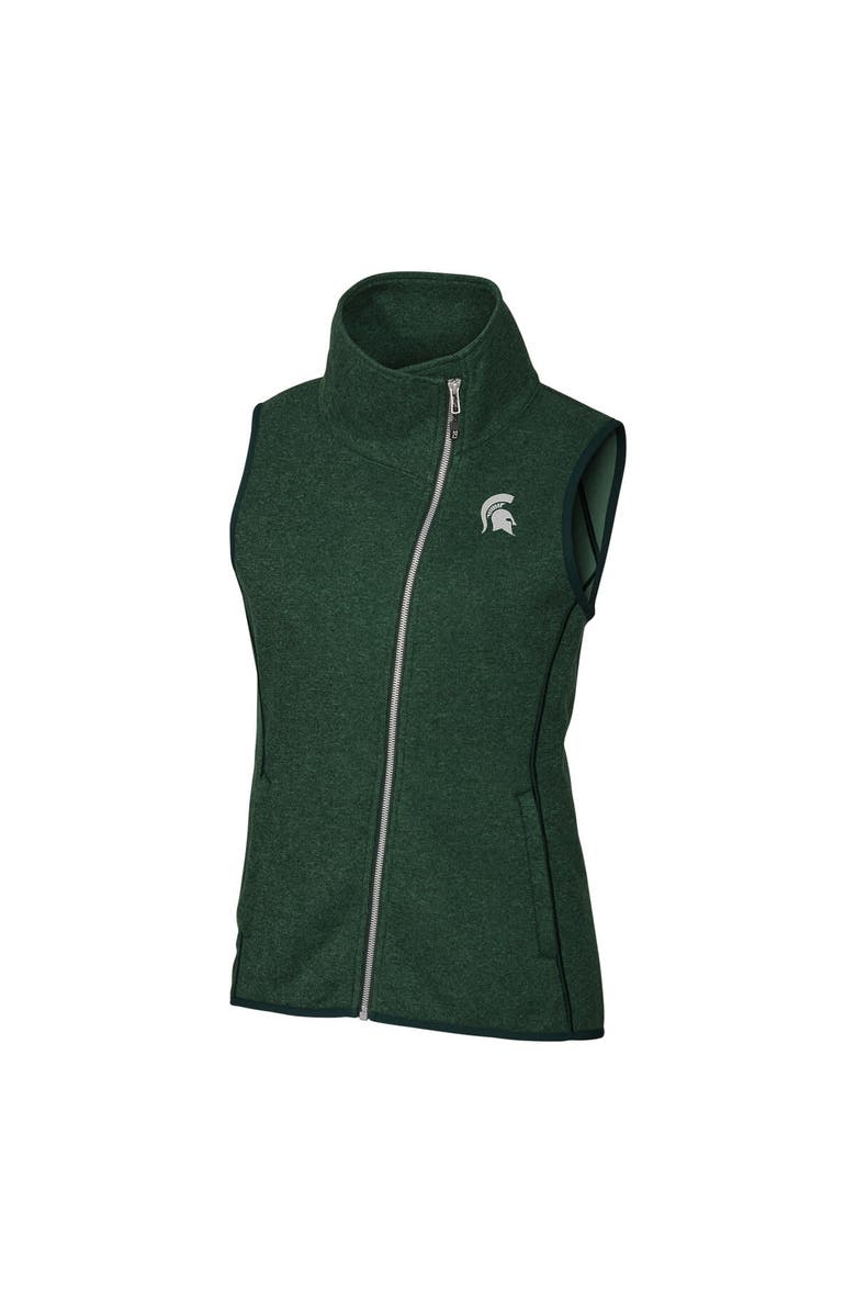 Cutter & Buck Women's Cutter & Buck Green Michigan State Spartans Mainsail Full-Zip Vest, Main, color, Green