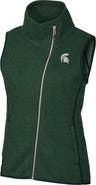 Cutter & Buck Women's Cutter & Buck Green Michigan State Spartans Mainsail Full-Zip Vest