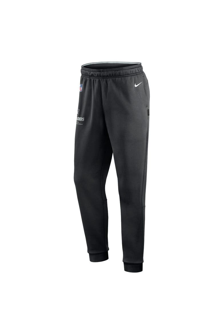 Men's Nike Black Las Vegas Raiders Sideline Logo Performance Pants, Alternate, color, Black