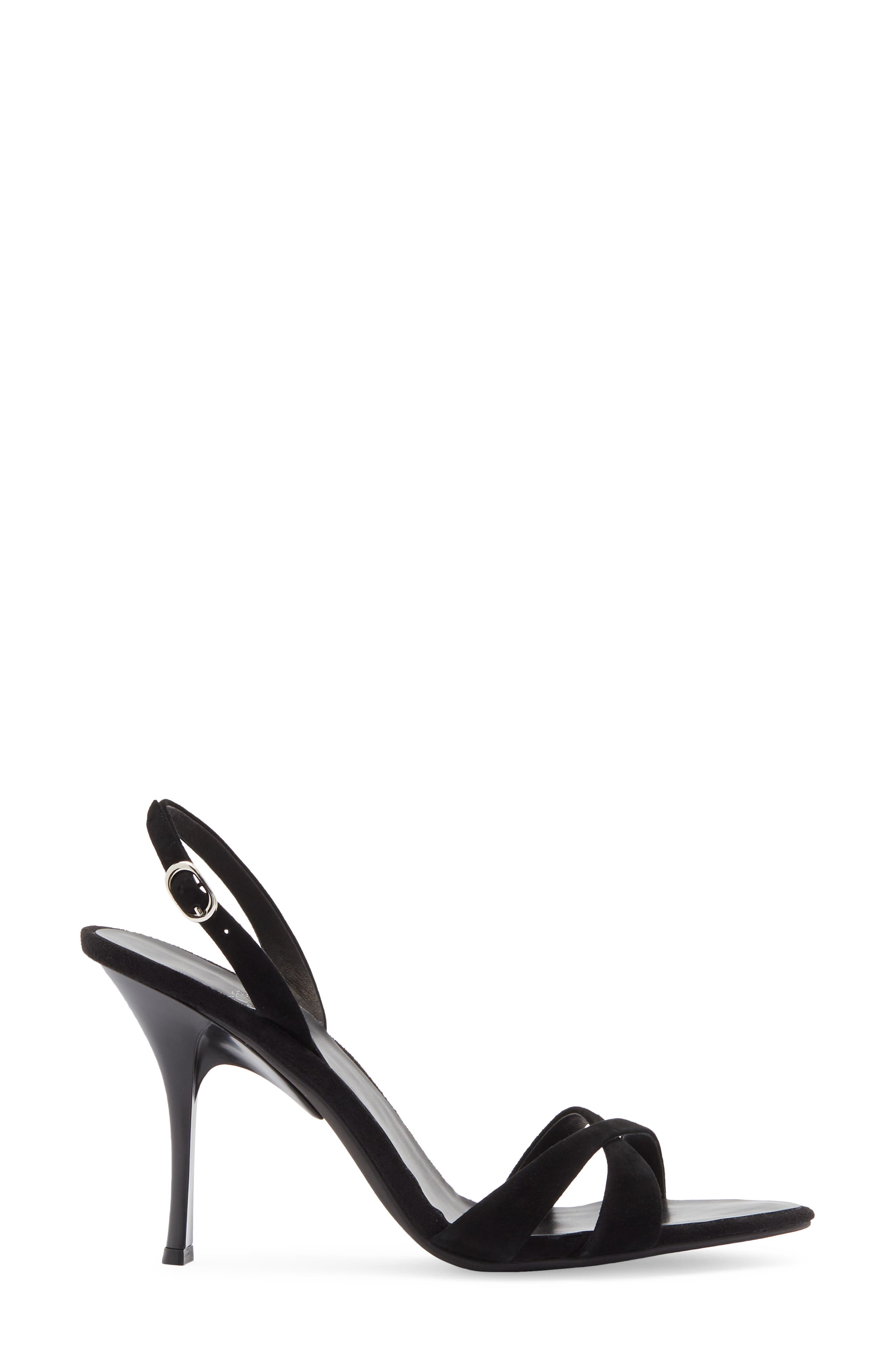 Jeffrey Campbell Marielle Slingback Sandal, Alternate, color, Black Suede