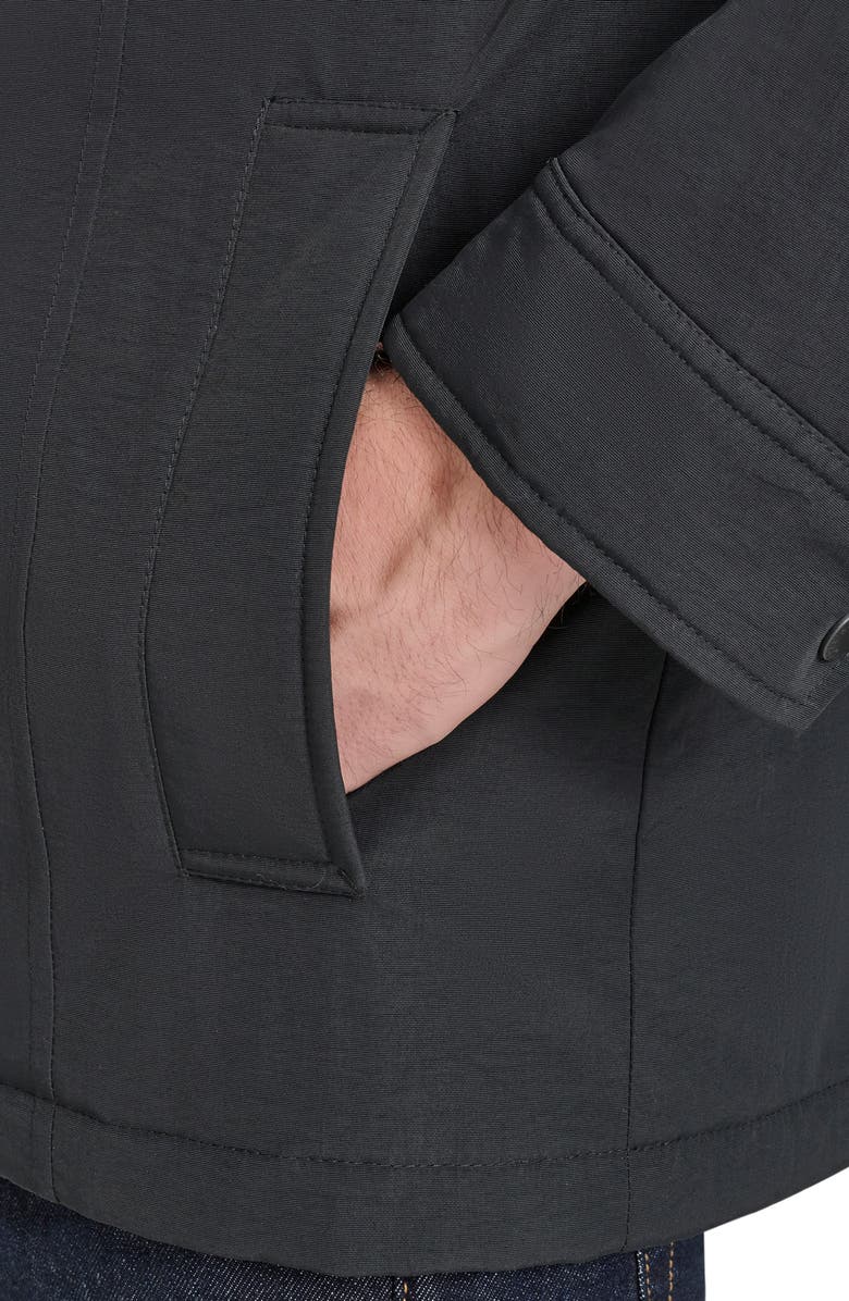 Cole Haan Signature Hooded Waterproof Field Jacket, Alternate, color, Black