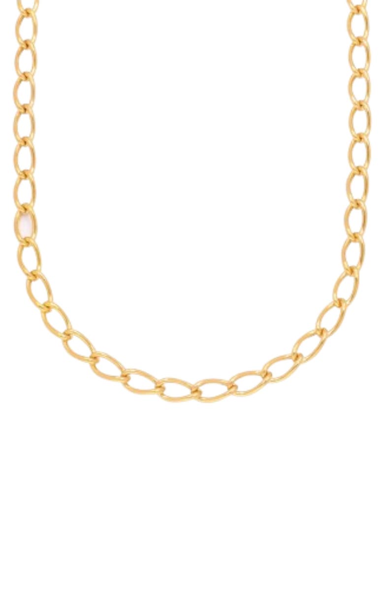 Oak & Luna Oval Link Chain in Gold Vermeil, Main, color, Gold Vermeil