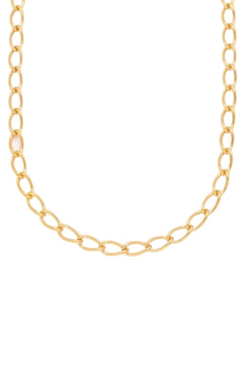 Oval Link Chain in Gold Vermeil