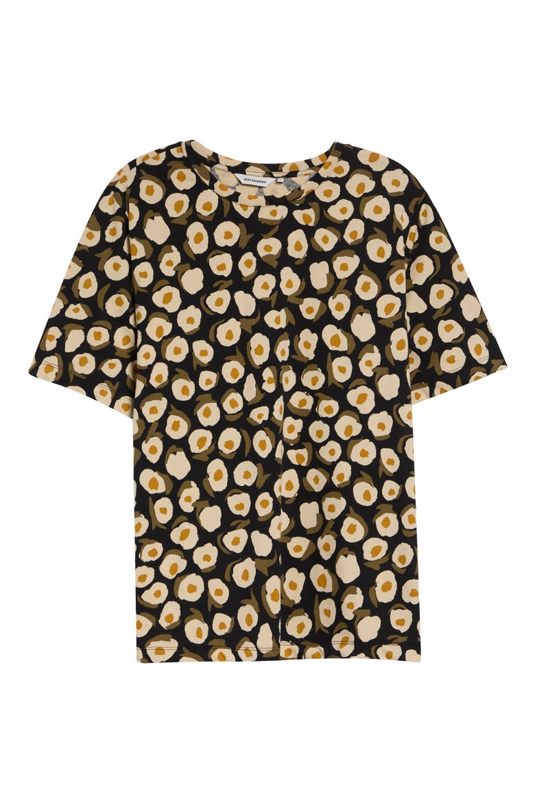 Tunnit Pikku Vikuri Print Cotton T-Shirt, Alternate, color, BEIGE/ BLACK/ OLIVE GREEN