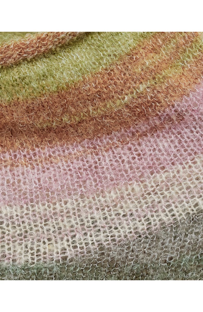 MANGO Mock Neck Stripe Sweater, Alternate, color, 