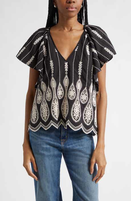 Bettie Embroidered Top