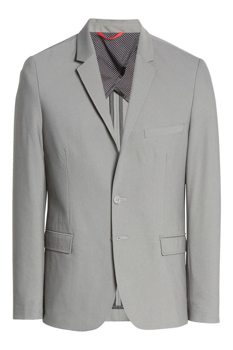 Regular Fit Tech Sport Coat, Main, color, DARK GREY