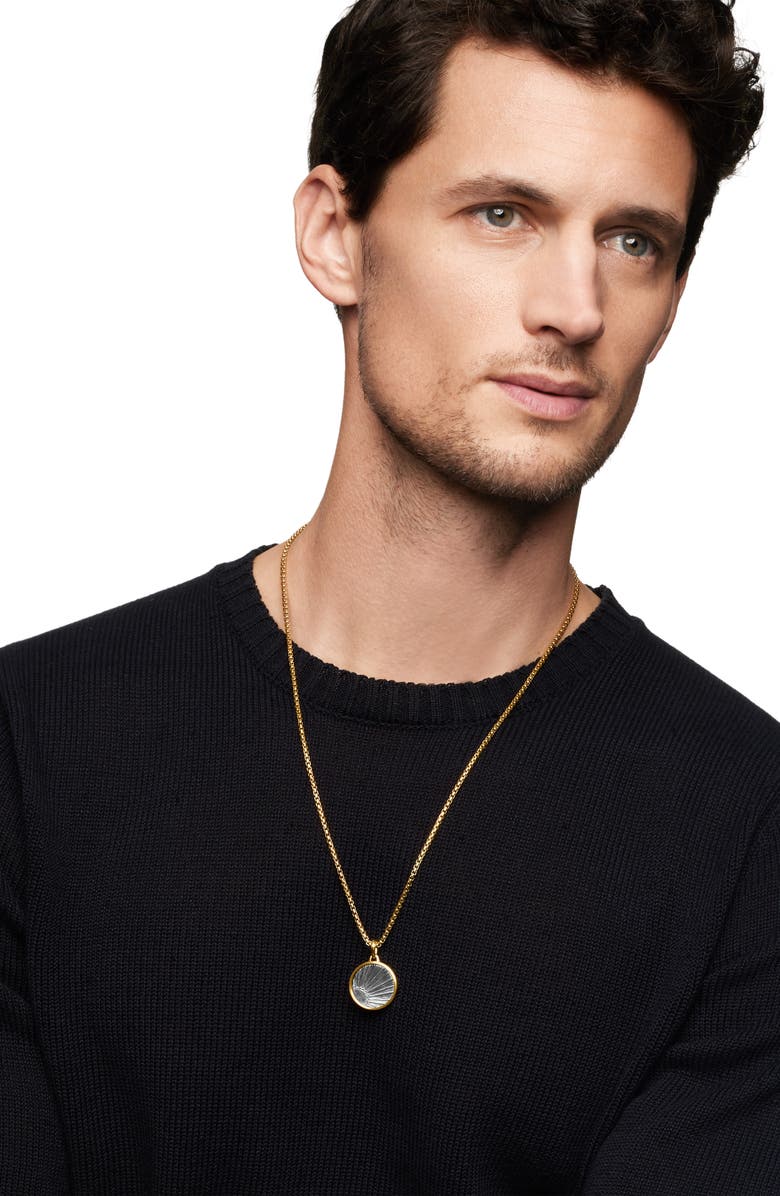 David Yurman Storm Duality Amulet in Sterling Silver with 18K Yellow Gold, Alternate, color, Sterling Silver With 18K Gold