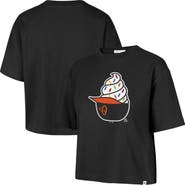 '47 Women's '47  Black Baltimore Orioles Ice Cream Helmet T-Shirt