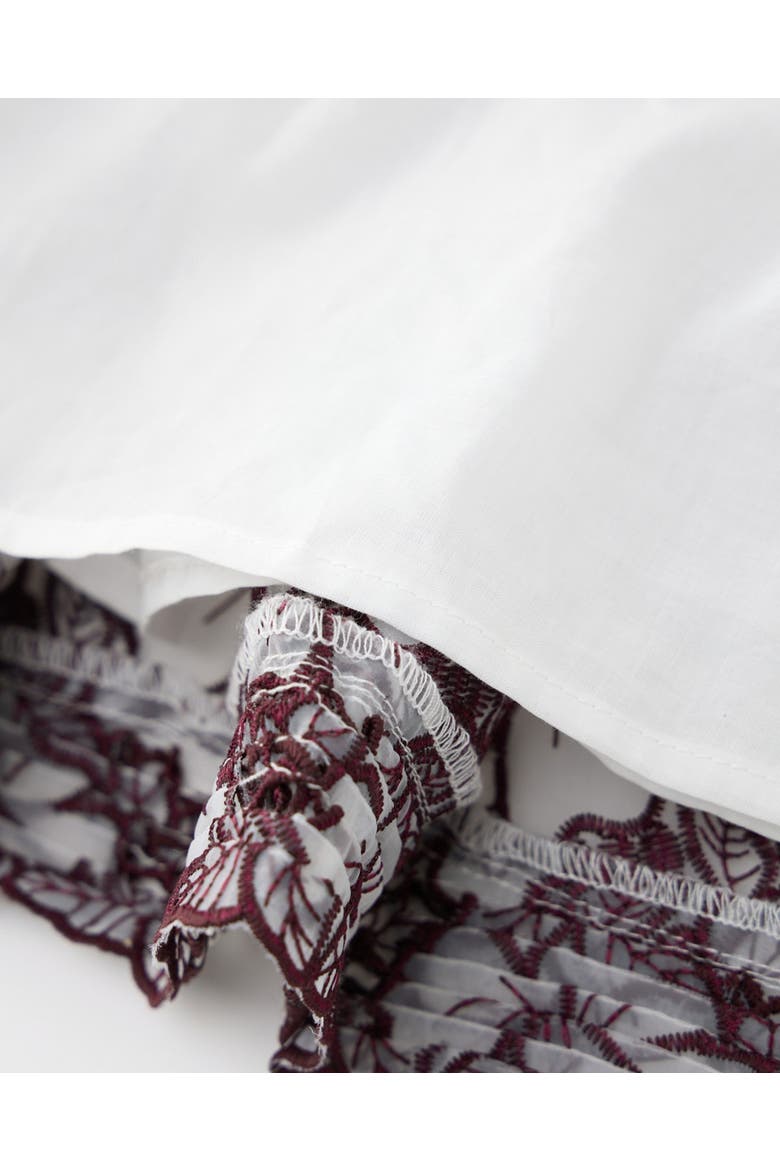 Chelsea Cotton Embroidered Dress, Alternate, color, Wine
