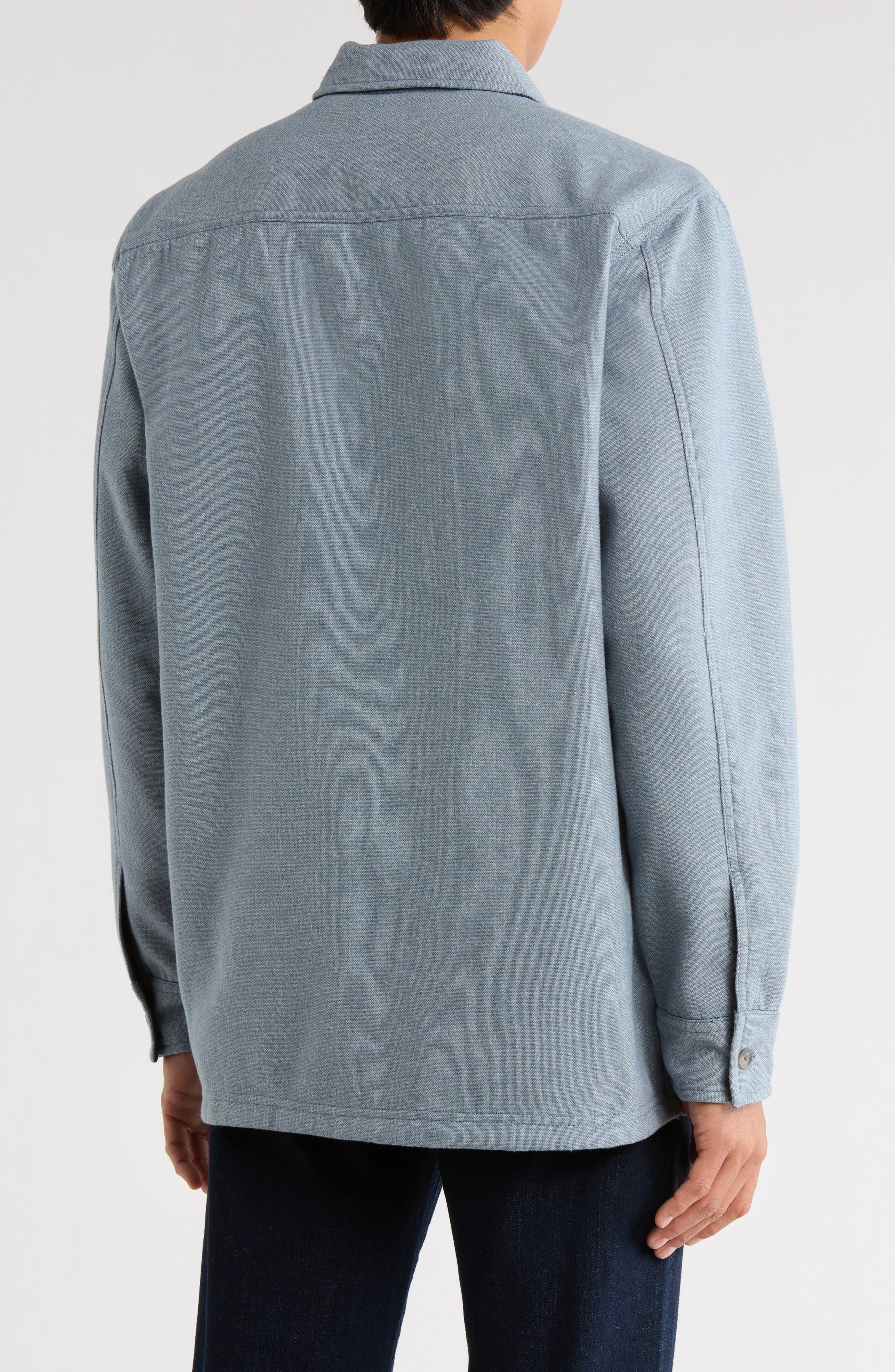 Herringbone Shirt Jacket - image 4