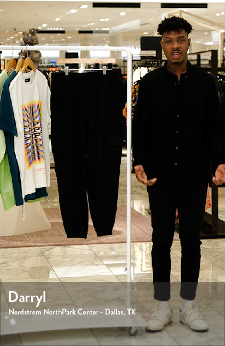 Oversize Cargo Pocket Cotton Joggers, sales video thumbnail