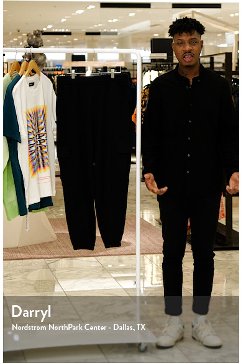 Oversize Cargo Pocket Cotton Joggers video