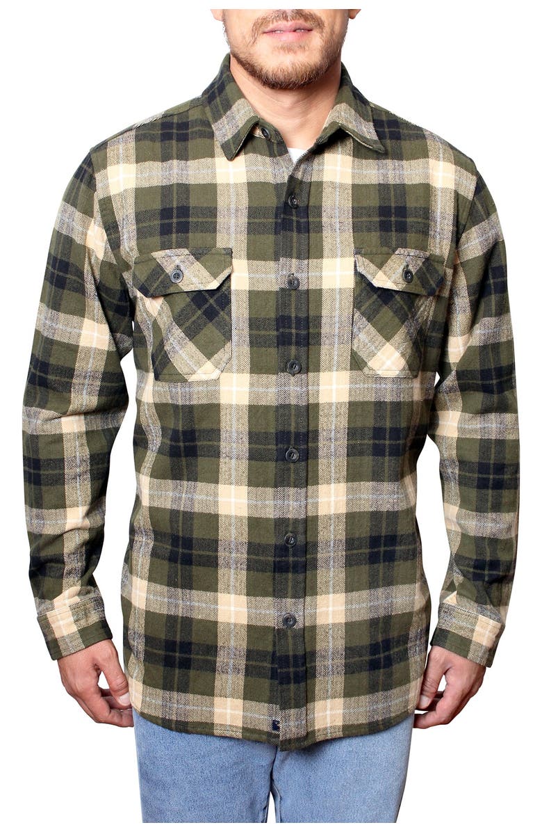FREEDOM FOUNDRY Plaid Flannel Regular Fit Shirt, Alternate, color, 