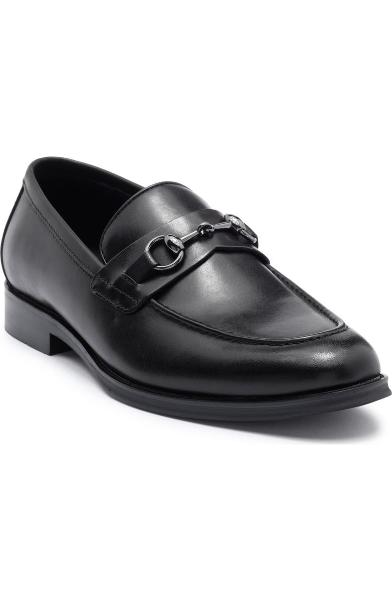NORDSTROM RACK Payce Horsebit Loafer, Main, color, Black Leather