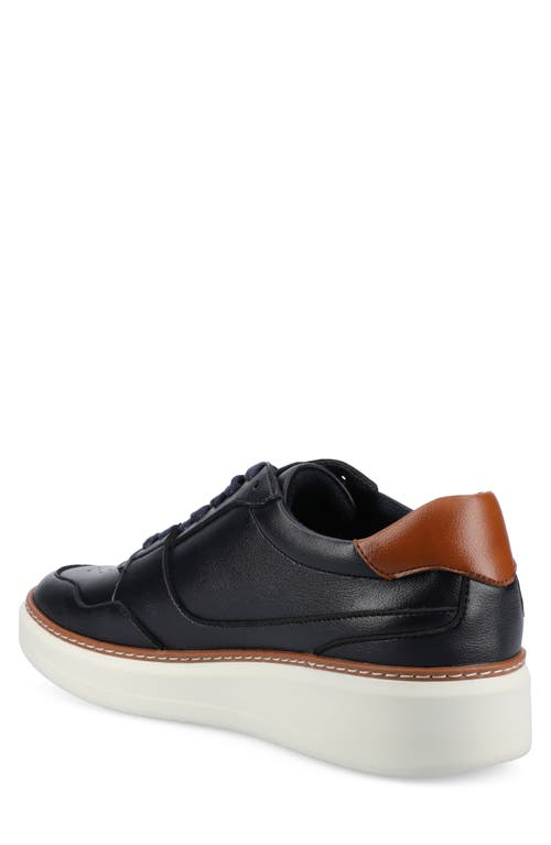 Vance Co. Vance Mens Hustle Perforated Low Top Court Sneaker In Blue