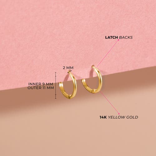 Shop In Season Jewelry 14k The Tiny Hoop Earrings In Gold