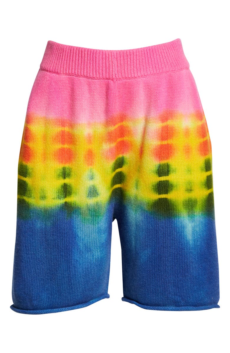 The Elder Statesman Half Light Tie Dye Cashmere Shorts, Alternate, color,