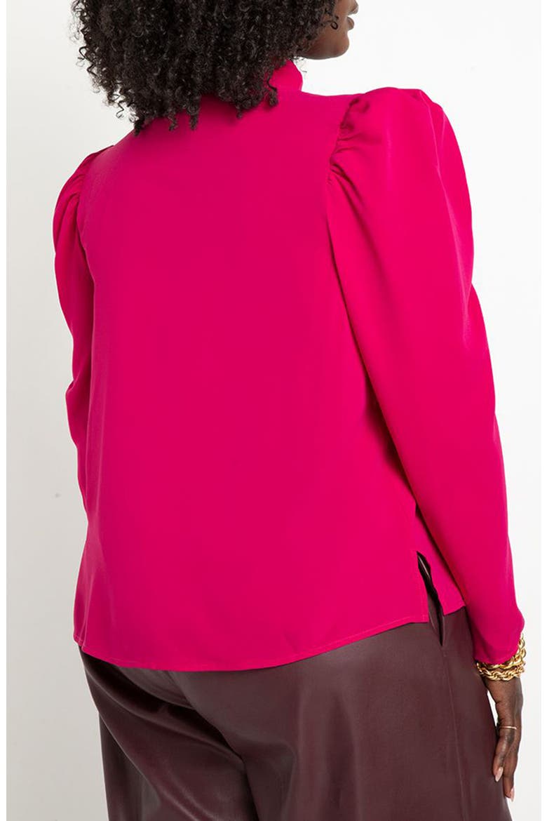 Drape Front Blouse, Alternate, color, DARK PINK