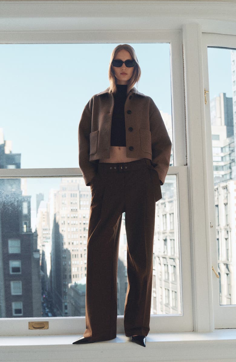 MANGO Crop Jacket, Alternate, color,