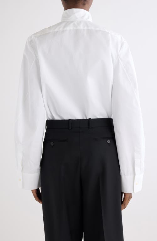Givenchy Small Bow Button-up Shirt In White
