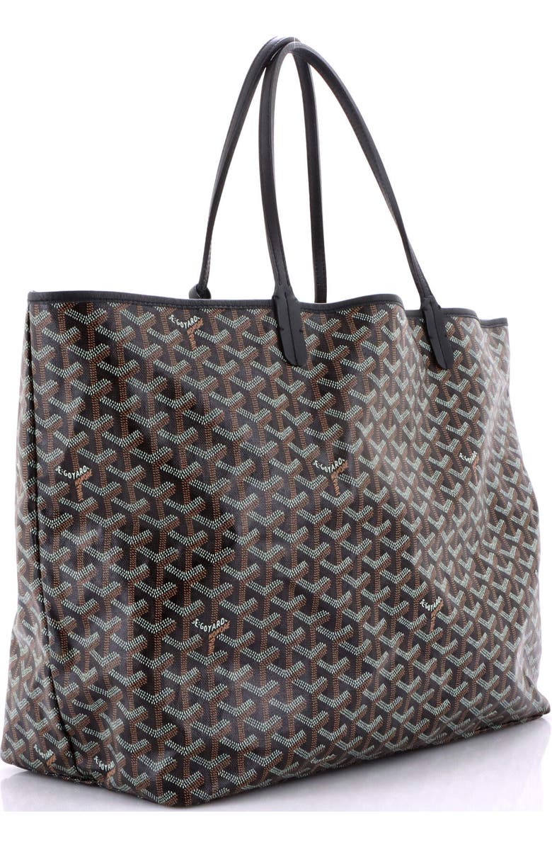 Pre-Owned Goyard Saint Louis Tote Coated Canvas GM, Alternate, color, Black