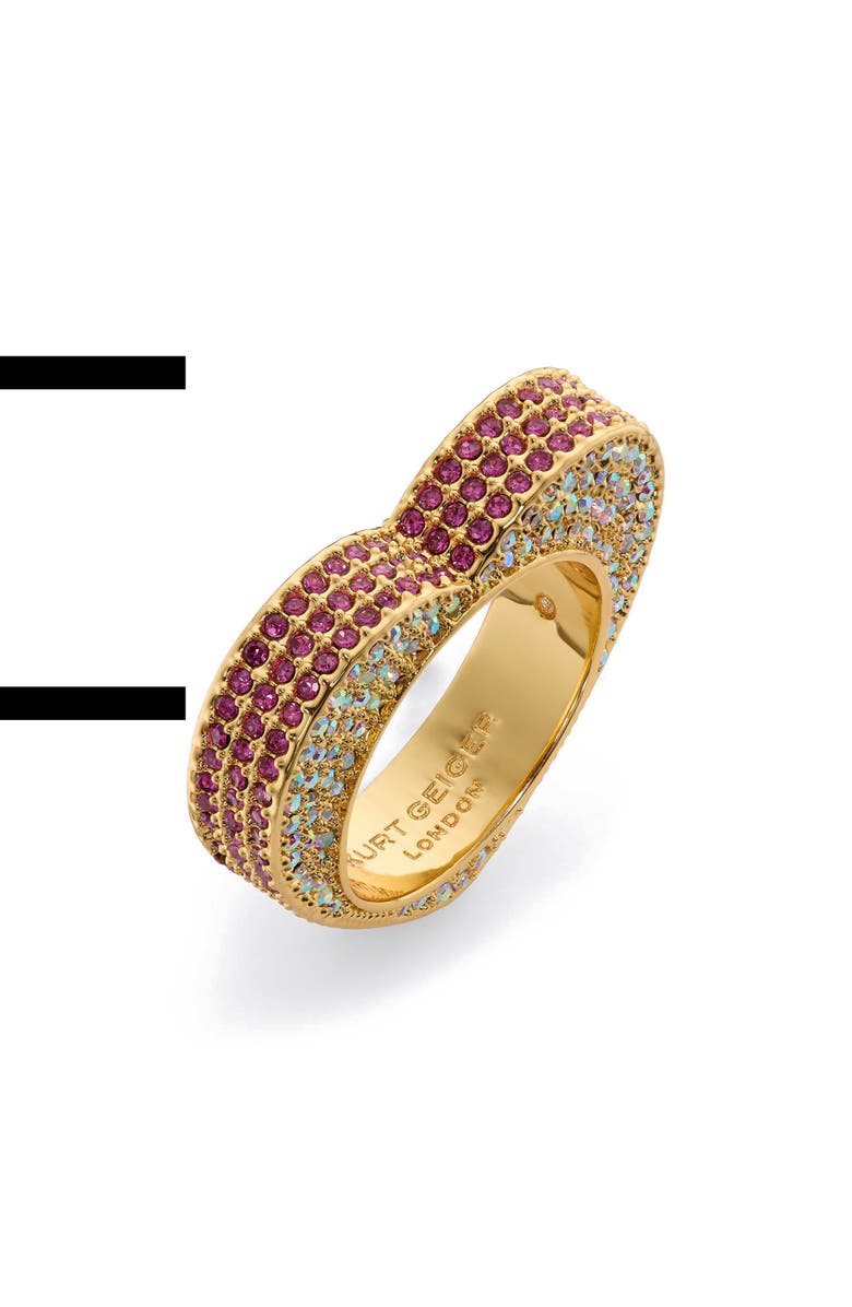 Kurt Geiger London Pavé Heart Band Ring, Main, color, 