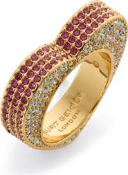 Kurt Geiger London Pavé Heart Band Ring