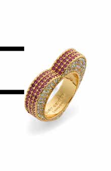 Kurt Geiger London Pavé Heart Band Ring