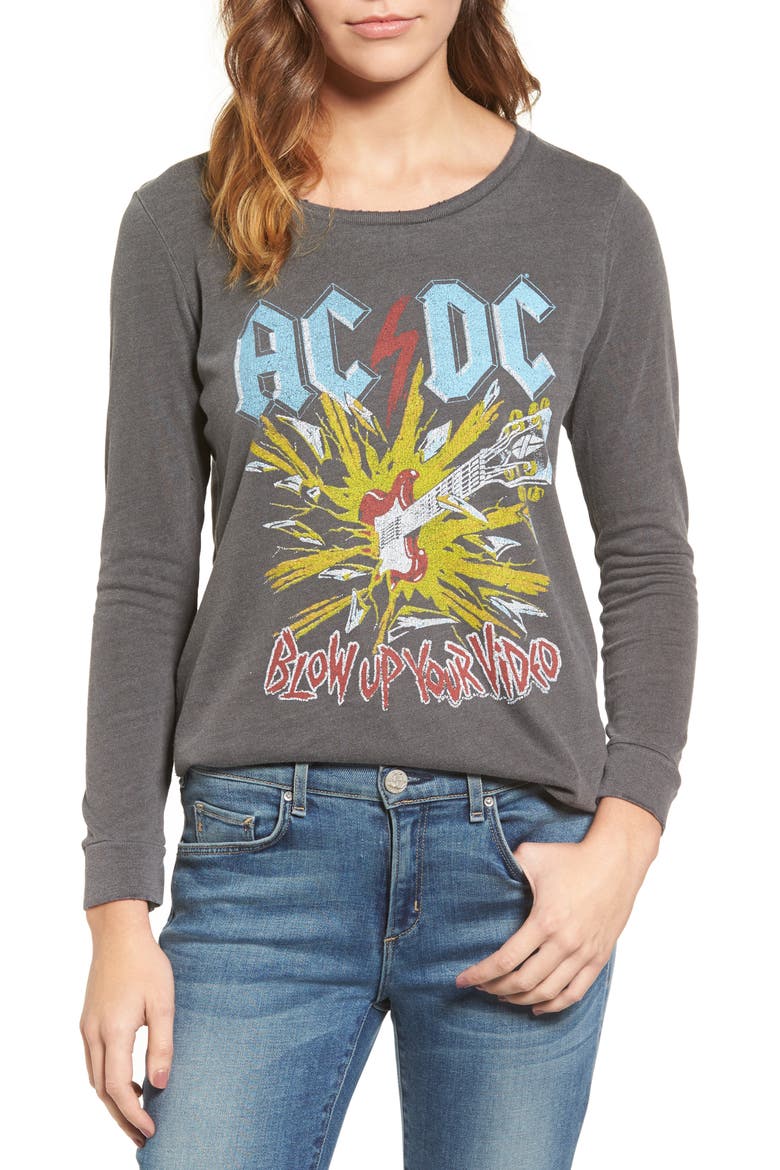 AC/DC '88 World Tour Tee, Main, color, GREY