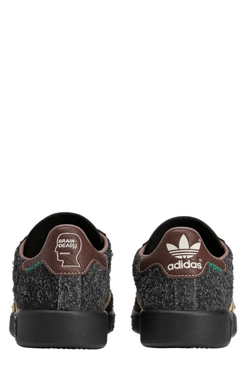 Adidas Originals Brain Dead Forest Hills Leather-trimmed Textured-suede Sneakers In Green