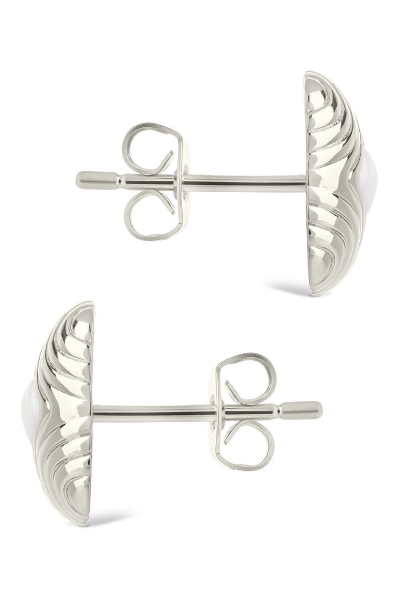Fiorella Bloom Stud Earrings, Alternate, color, SILVER