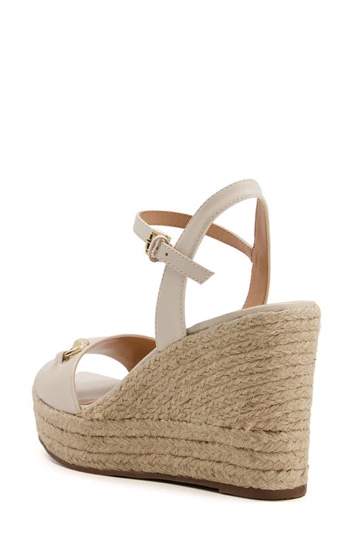 Dune London Kai Espadrille Platform Wedge Sandal In Nude