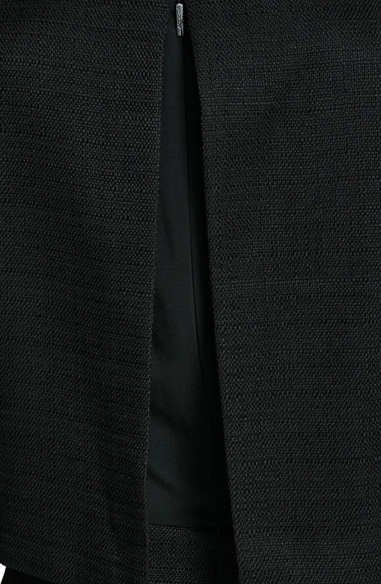 KARL LAGERFELD Ruffle Hem Popover Dress, Alternate, color, Black