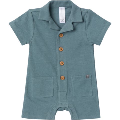 Collared Short Sleeve Romper (Baby)