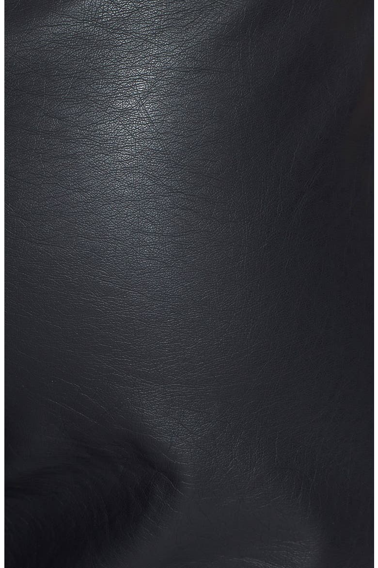 High Rise Tapered Faux Leather Trousers (Nordstrom Exclusive), Alternate, color, BLACK