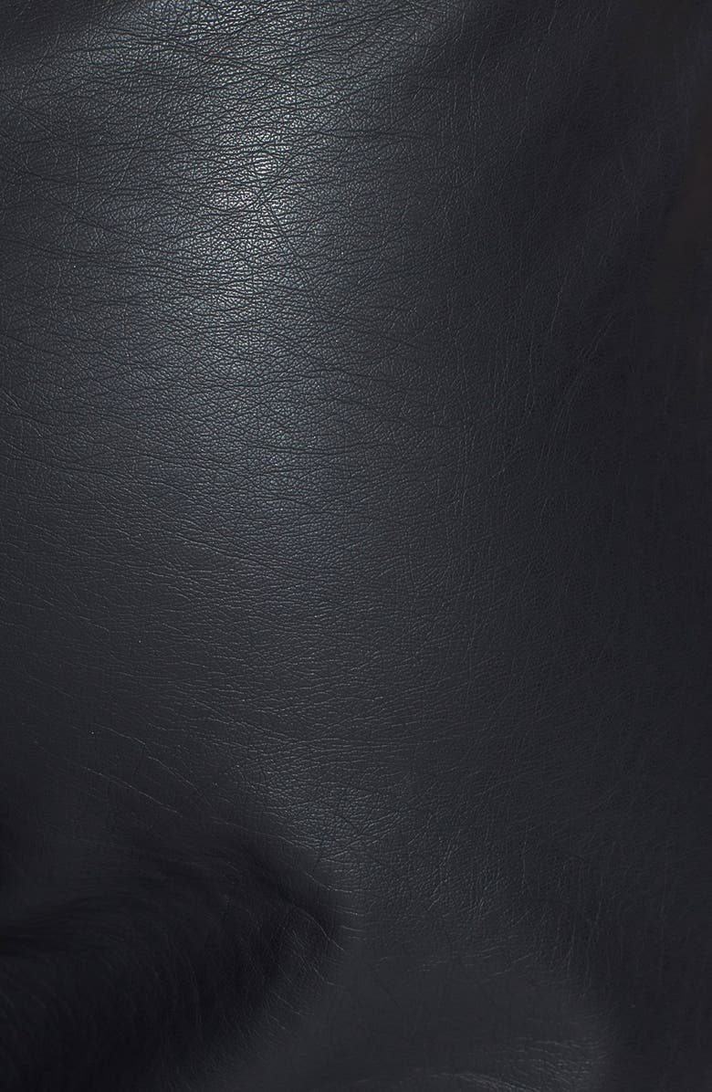 Topshop High Rise Tapered Faux Leather Trousers, Alternate, color, 