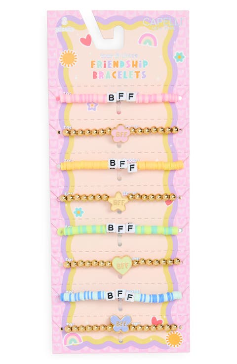 Kids' Tear & Share 8-Pack Assorted Best Friends Bracelet Set