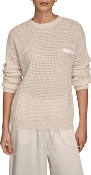 Donna Karan New York Waffle Stitch Wool & Cashmere Sweater
