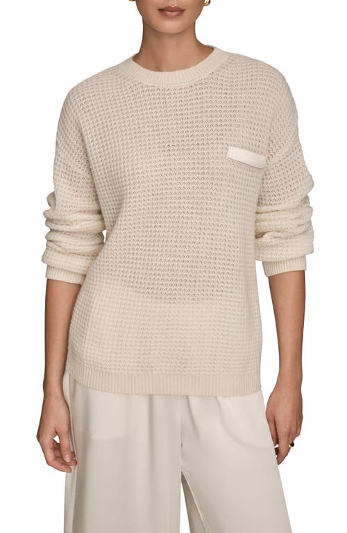 Donna Karan New York Waffle Stitch Wool & Cashmere Sweater In Multi