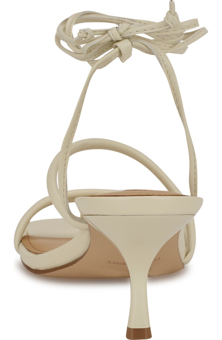 Nine West Hendy Ankle Wrap Sandal, Alternate, color, Ivory