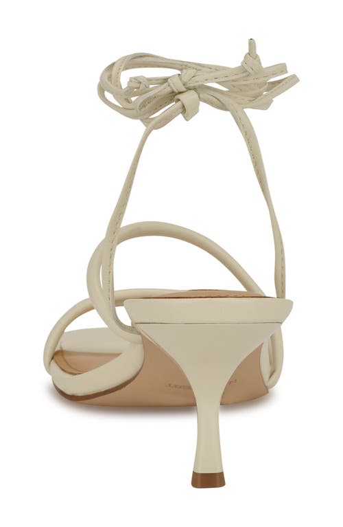 Nine West Hendy Ankle Wrap Sandal In Ivory