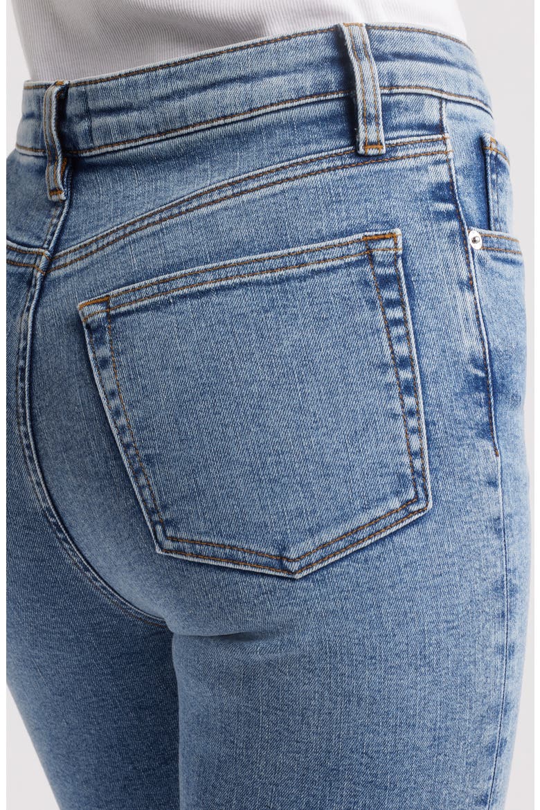 The Pencil High Waist Slim Straight Leg Jeans, Alternate, color, CRAVE