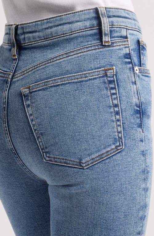 Frame The Pencil High Waist Slim Straight Leg Jeans In Crave