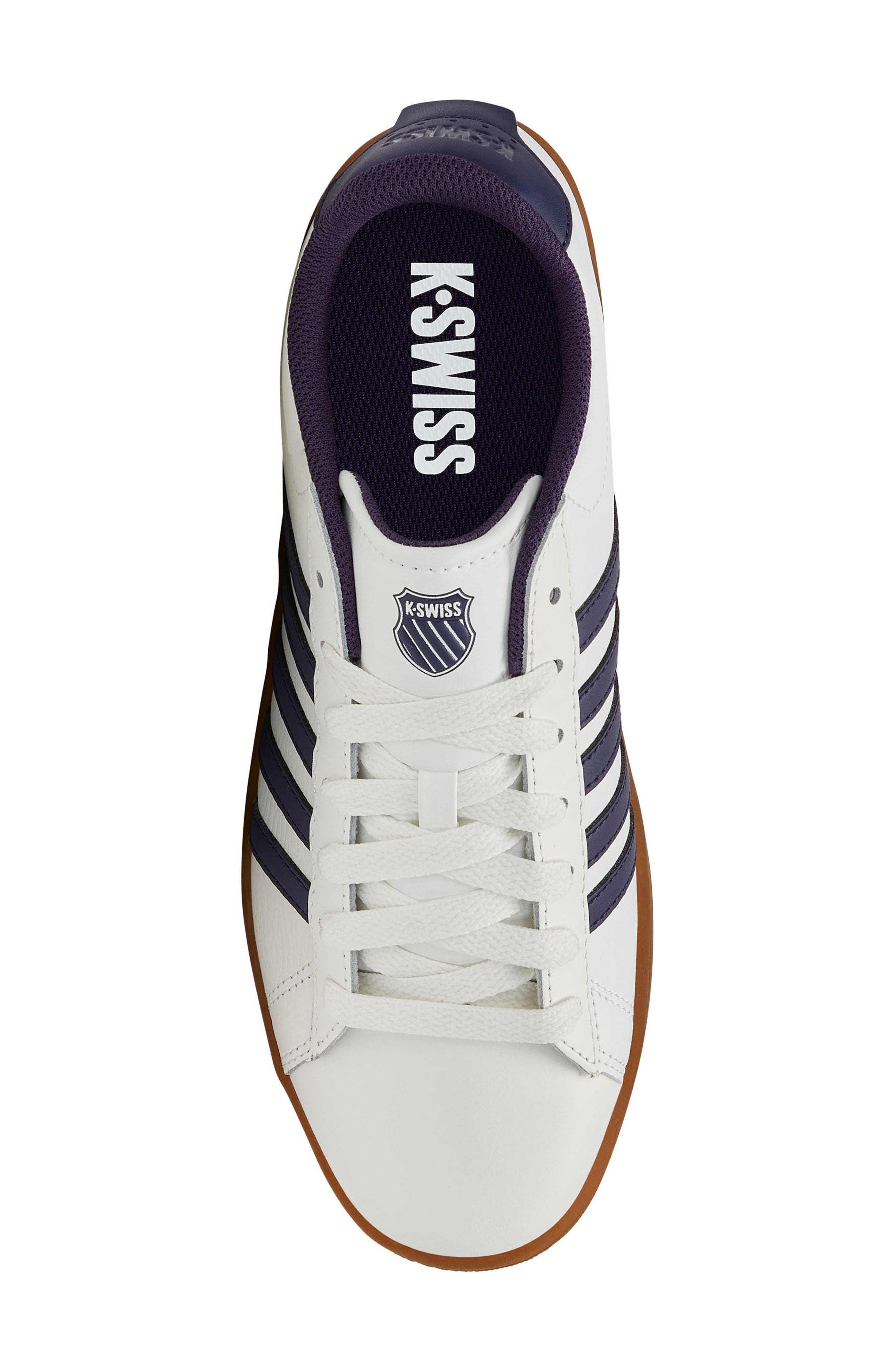 K-Swiss Court Tiebreak II Sneaker, Alternate, color, White/ Naval Academy/ Gum