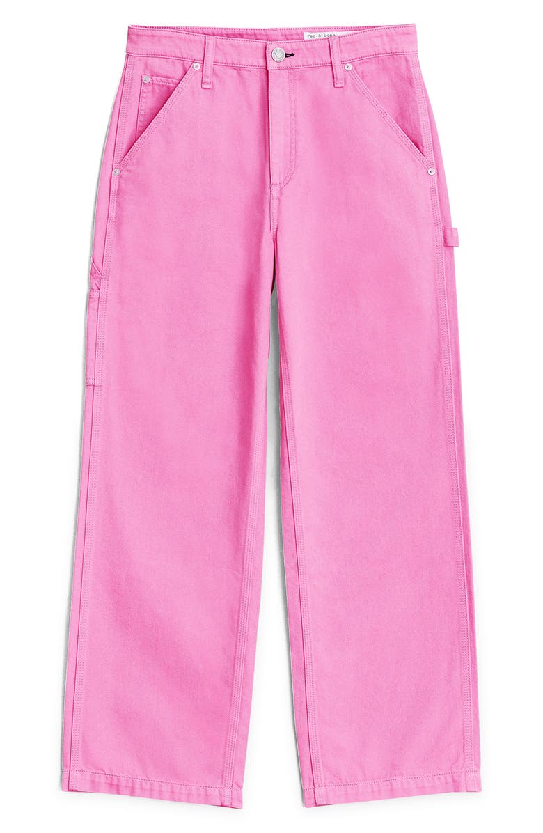 rag & bone Sid Straight Leg Carpenter Jeans, Alternate, color, Brtpink