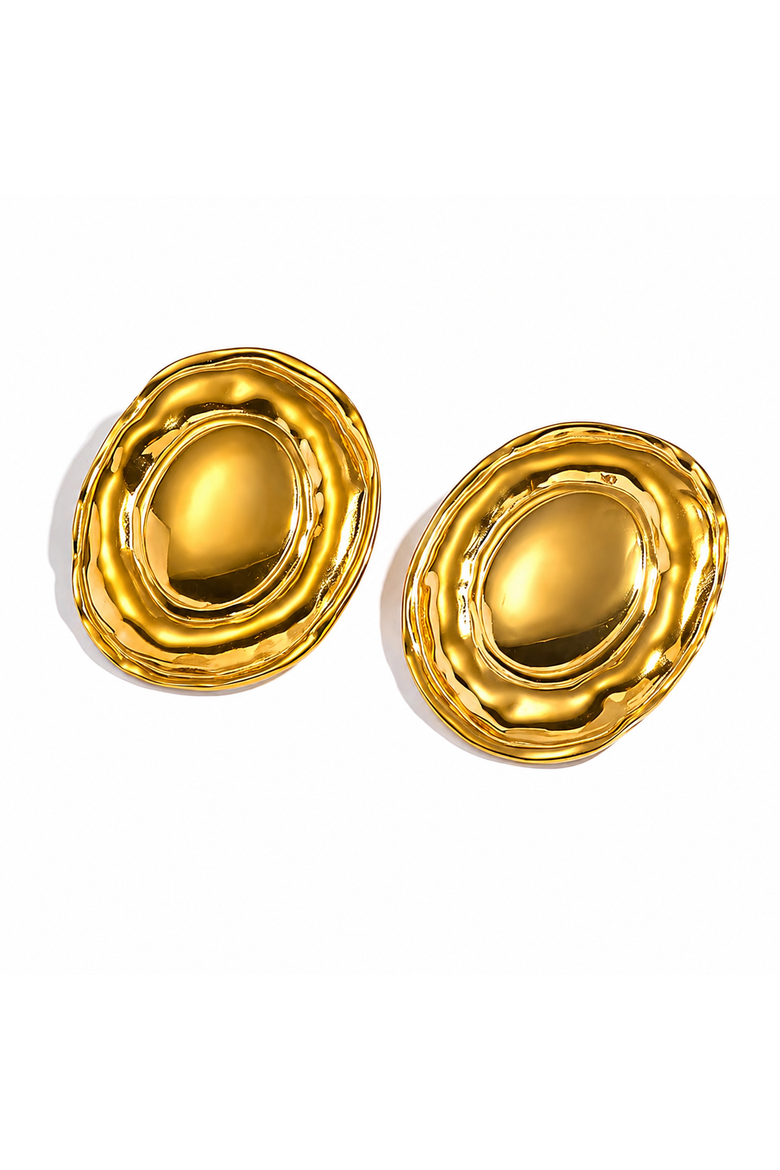 Gia Circle Earrings, Main, color, Gold