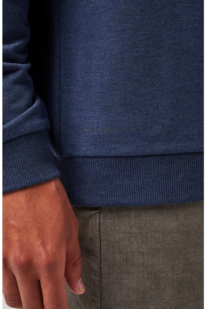 Amenities V-Neck Sweatshirt, Alternate, color, HEATHER BLUE NIGHTS