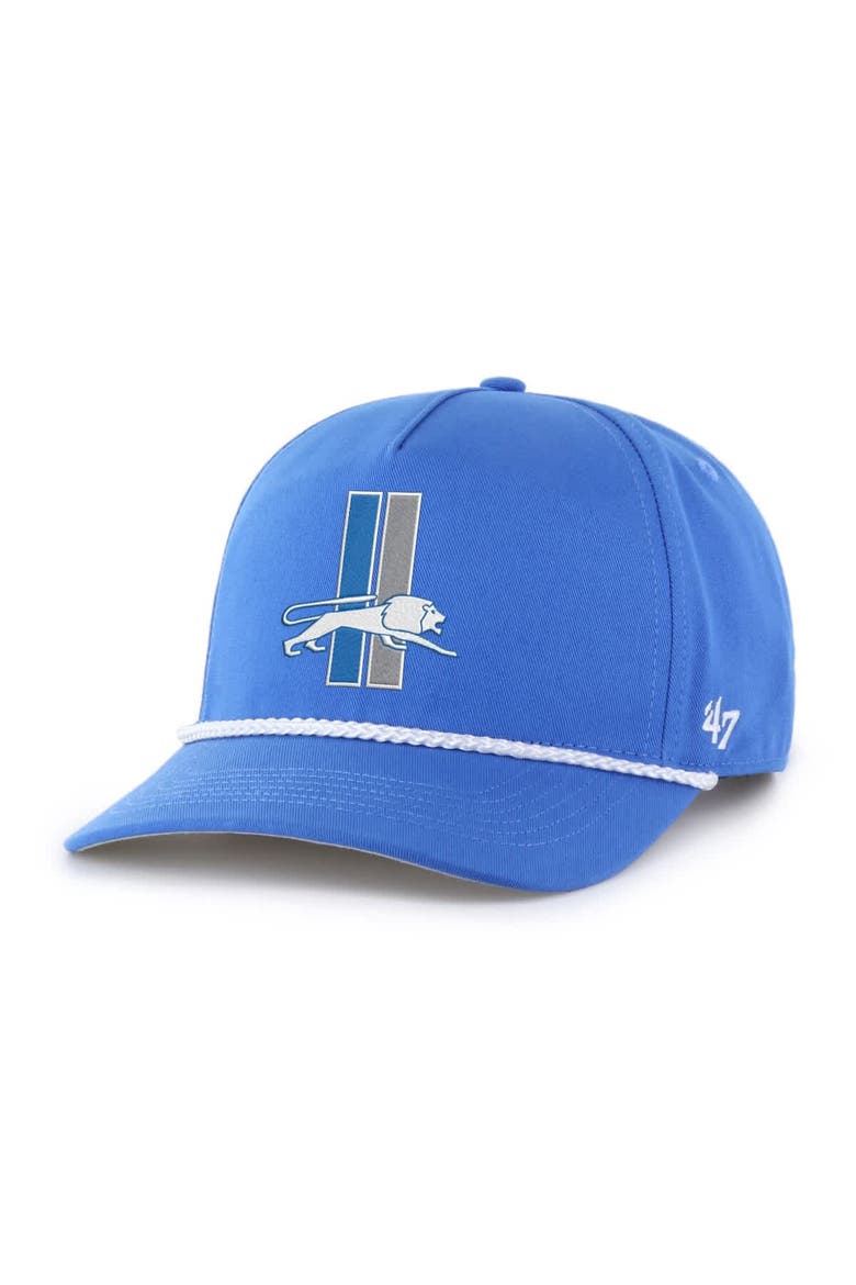 Men's '47  Blue Detroit Lions Rope Hitch Adjustable Hat, Main, color, Blue