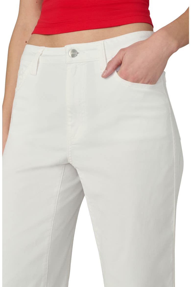 The Wilder High Waist Crop Relaxed Barrel Jeans, Alternate, color, WHITE